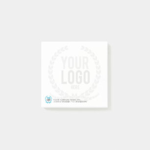 Your Business Logo Faded Backdrop   Customised 3x3 Post-it Notes