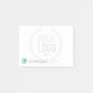 Your Business Logo Faded Backdrop   Customised 4x3 Post-it Notes