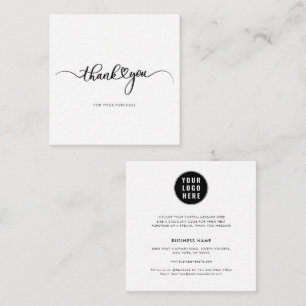 Your Business Logo Hair Stylist Thank You Card