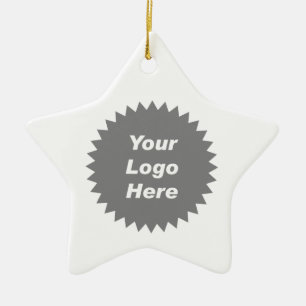 Your business logo here promo ceramic tree decoration