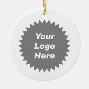 Your business logo here promo ceramic tree decoration