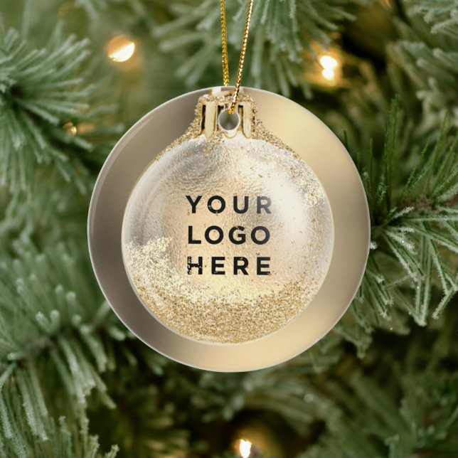 Your Business Logo Into Christmas Ball | Custom Ceramic Tree Decoration (Tree)