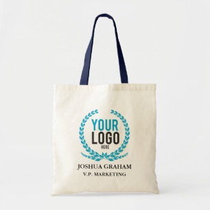 Your Business Logo Job Title Custom Employee Tote Bag