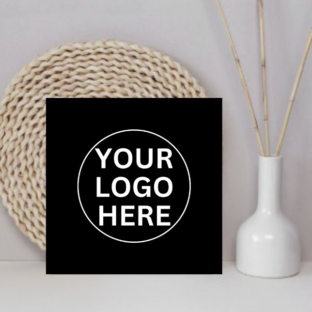 Your Business Logo l Modern Black & White Branded Tile (Creator Uploaded)