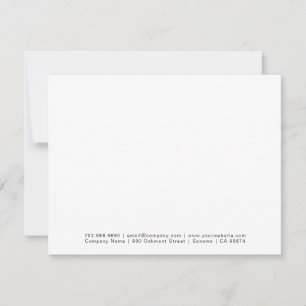 Your Business Logo Minimalist Professional White N Card