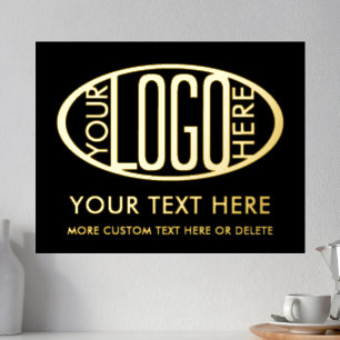 Your Business Logo Modern Company Promotional Foil Prints