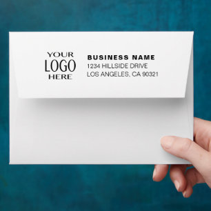 Your Business Logo & Modern Return Address Envelope