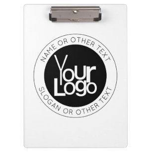 Your Business  Logo & Modern Simple Editable Text Clipboard