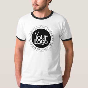 Your Business  Logo & Modern Simple Editable Text T-Shirt