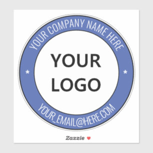 Your Business Logo Name Email Promotional Sticker