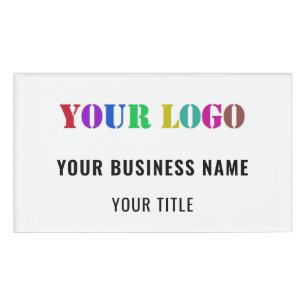 Your Business Logo Name Name Tag Company