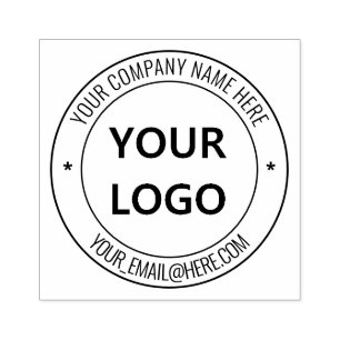 Your Business Logo Name Promotional Personalised Rubber Stamp