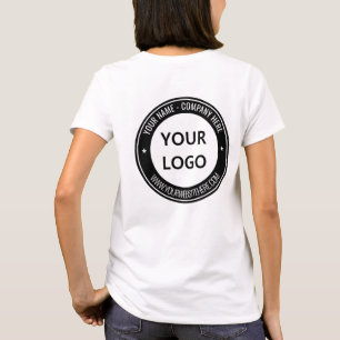 Your Business Logo Name Website Personalised Colou T-Shirt