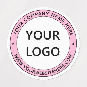 Your Business Logo Name Website Round Labels