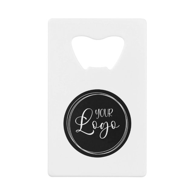 Your Business Logo on Black Circle (Front)