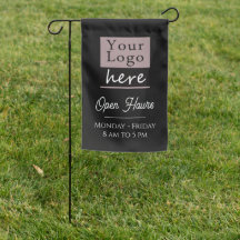 Your Business Logo Open Hours Store Front