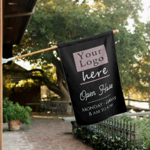 Your Business Logo Open Hours Store Front