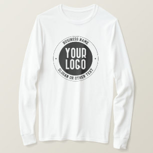 Your Business Logo or Design Bold Editable Text T-Shirt