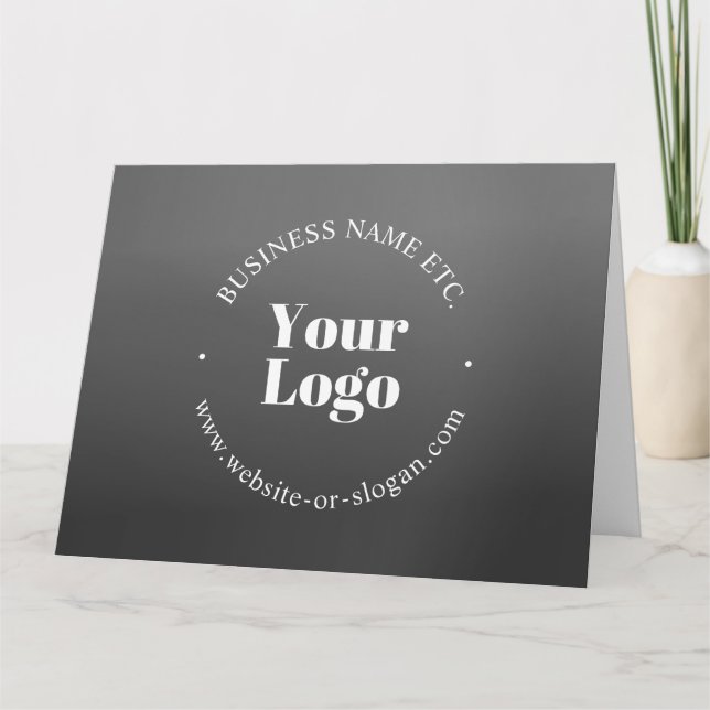 Your Business Logo or Design & Editable Text Card (Front)