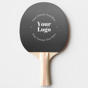 Your Business Logo or Design & Editable Text Ping Pong Paddle