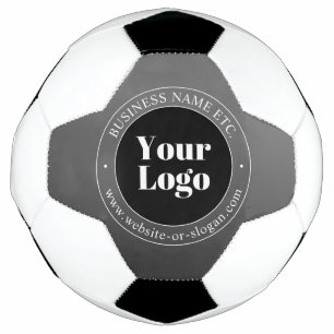 Your Business Logo or Design & Editable Text Soccer Ball