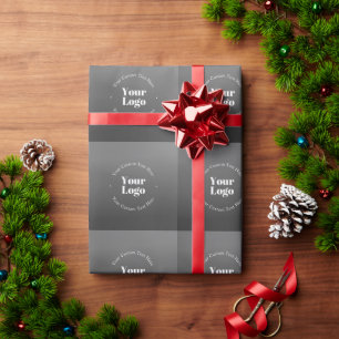Your Business Logo or Design & Editable Text Wrapping Paper