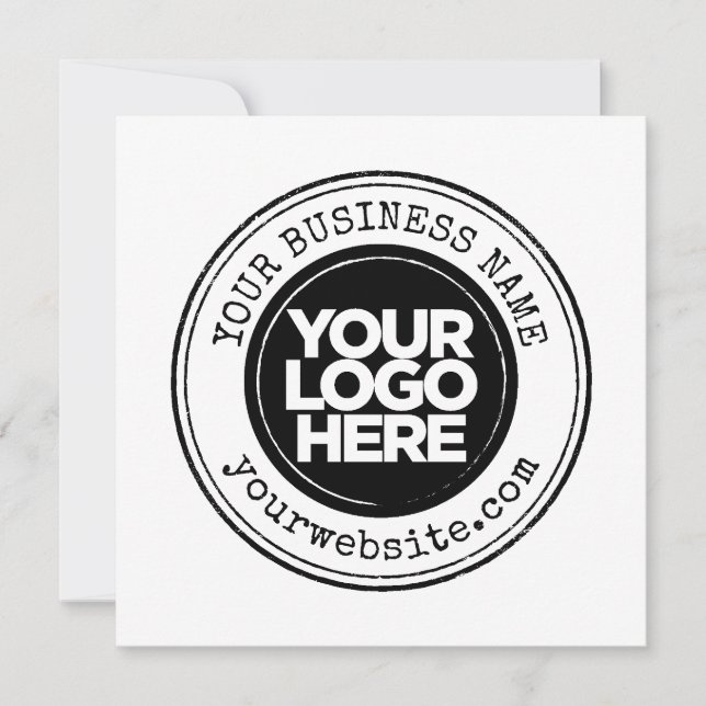 Your Business Logo Personalised Invitation (Front)