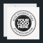 Your Business Logo Personalised Invitation<br><div class="desc">Your Business Logo Personalised Invitation. Any colour,  any font,  modern and minimal look.</div>