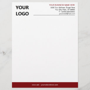 Your Business Logo Personalised Letterhead Example