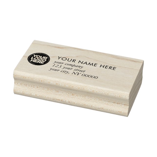 Your Business Logo Professional Return Address Rubber Stamp (Stamp)
