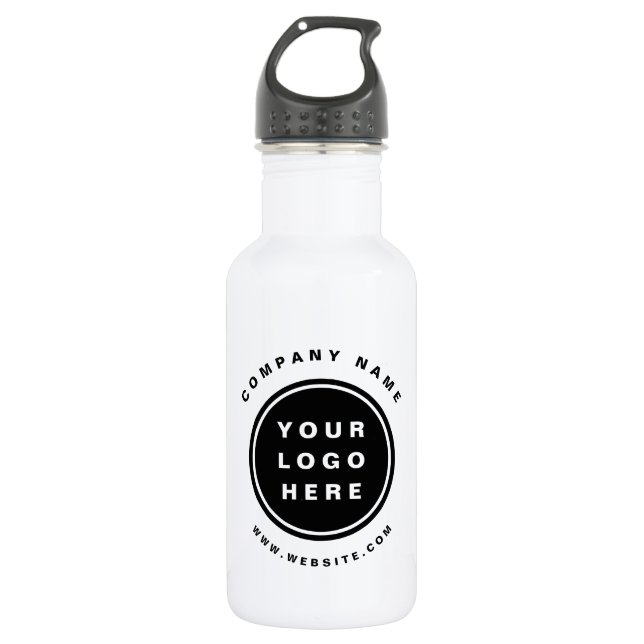 Your Business Logo Promotional Business Company 532 Ml Water Bottle (Front)