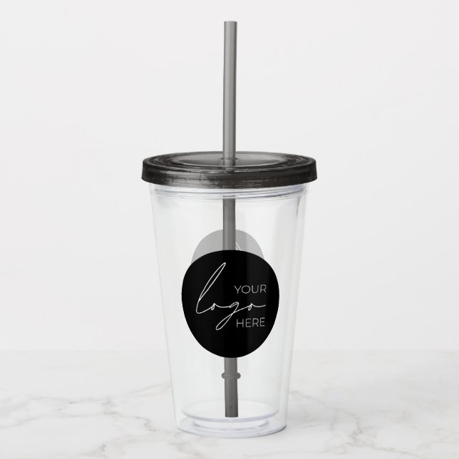 Your Business Logo Promotional Business Company Acrylic Tumbler (Front)