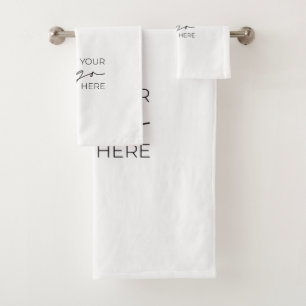 Your Business Logo Promotional Business Company Bath Towel Set