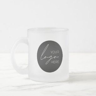 Your Business Logo Promotional Business Company Frosted Glass Coffee Mug