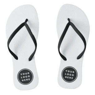 Your Business Logo Promotional Business Company Jandals