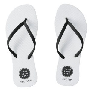 Your Business Logo Promotional Business Company Jandals