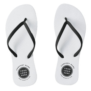 Your Business Logo Promotional Business Company Jandals