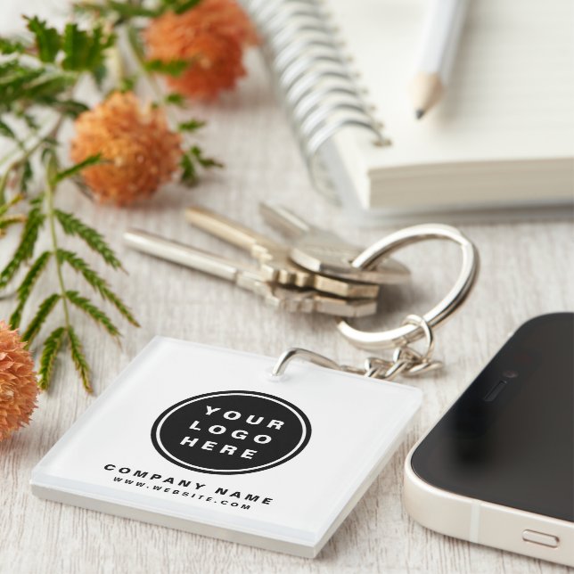 Your Business Logo Promotional Business Company Key Ring (Front Right)