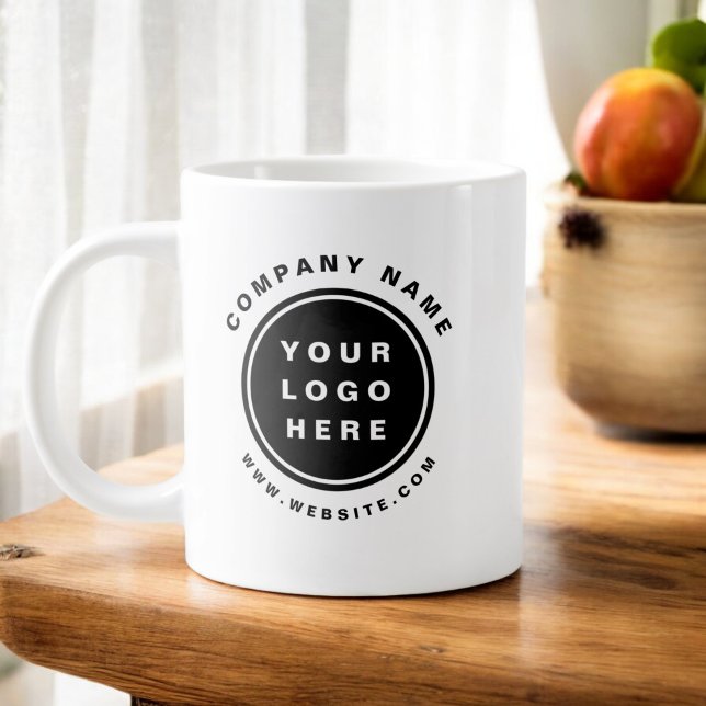 Your Business Logo Promotional Business Company Large Coffee Mug (Creator Uploaded)