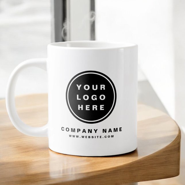 Your Business Logo Promotional Business Company Large Coffee Mug (Creator Uploaded)
