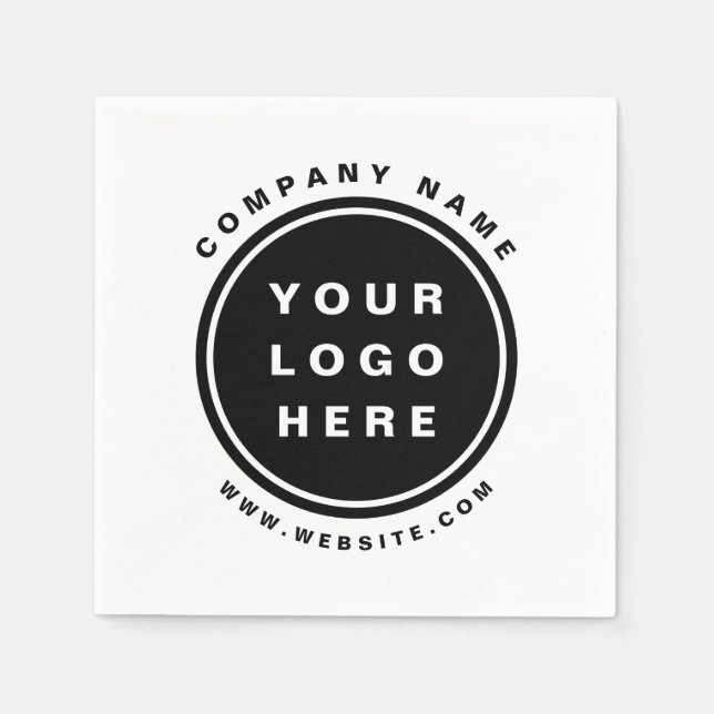 Your Business Logo Promotional Business Company Napkin (Front)