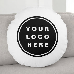 Your Business Logo Promotional Business Company Round Cushion