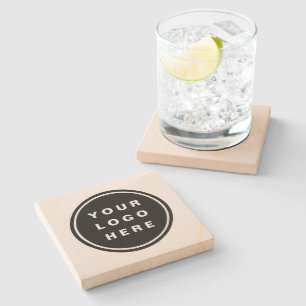 Your Business Logo Promotional Business Company Stone Coaster