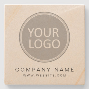 Your Business Logo Promotional Business Company Stone Coaster