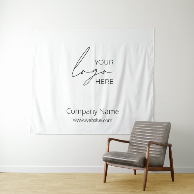 Your Business Logo Promotional Business Company Tapestry (In Situ (Horizontal))