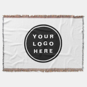 Your Business Logo Promotional Business Company Throw Blanket