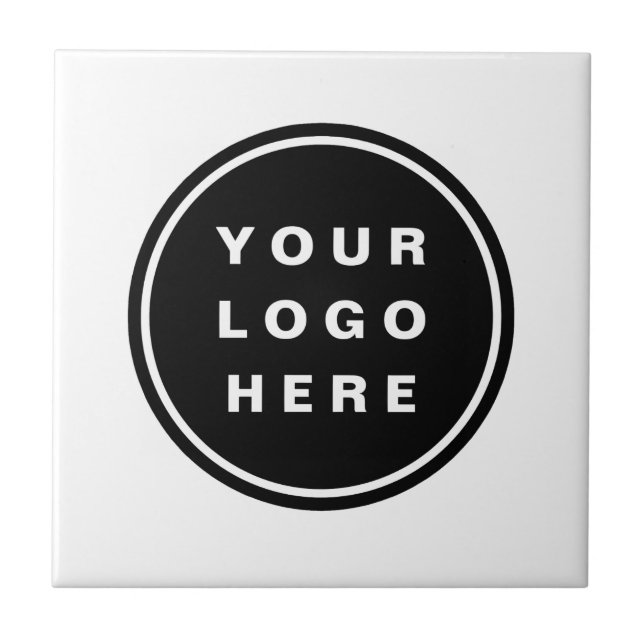 Your Business Logo Promotional Business Company Tile (Front)