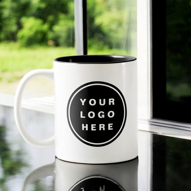 Your Business Logo Promotional Business Company Two-Tone Coffee Mug (Creator Uploaded)