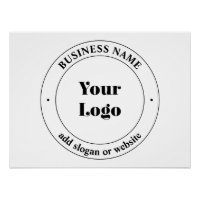 Your Business Logo & Promotional Text | White