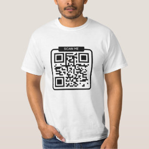 Your Business Logo QR Code Scan Me Custom T-Shirt